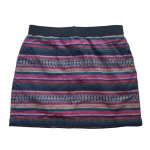 American Eagle Striped Boho‎ Mini Skirt Size 0